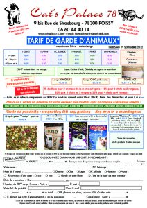 tarifs cat's palace 78